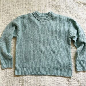 American Eagle Outfitters Light Green Crew Neck Sweater